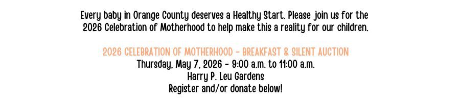 Orange County Celebration of Motherhood event banner